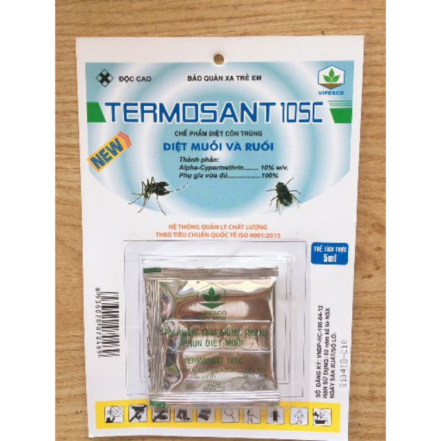 thuốc diệt muỗi và ruồi termosant vĩ 10sc