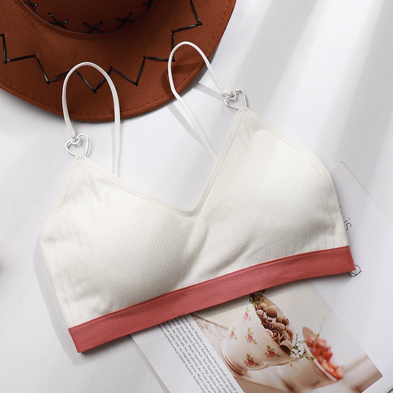 Áo ngực hai dây không đường may có miếng đệm mút thời trang