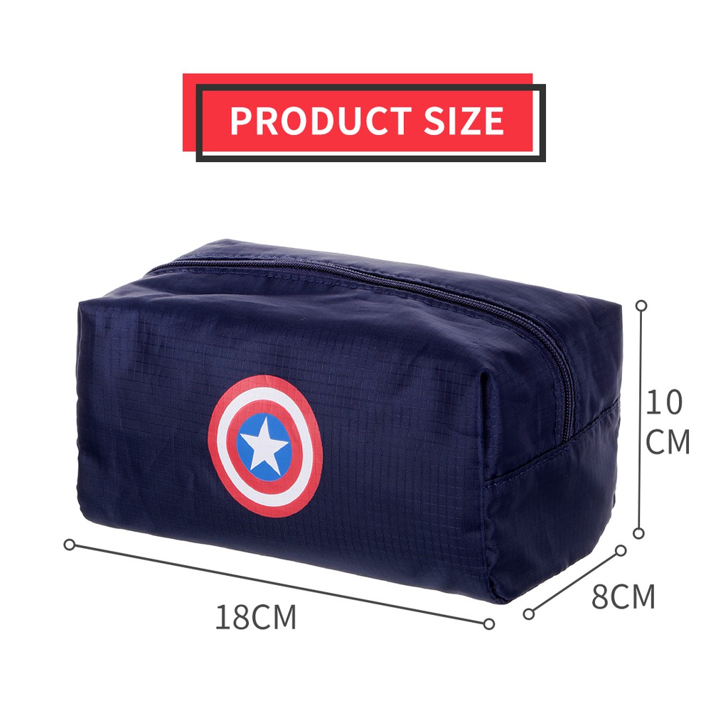 Túi đựng đồ dùng cá nhân Miniso Marvel - Hàng chính hãng