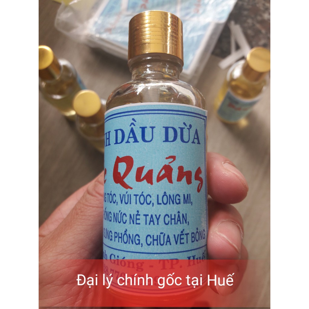 Tinh dầu dừa nguyên chất Phước Quảng 50ml, có nhỏ giotji