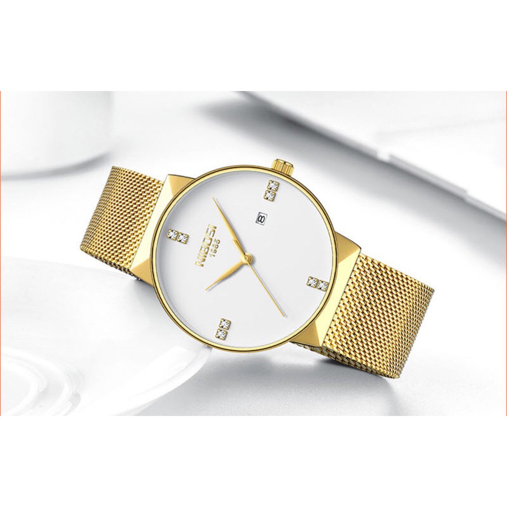 Đồng Hồ Nam Nibosi 1985 Chính Hãng Dây Lưới Cao Cấp Full Box | BigBuy360 - bigbuy360.vn