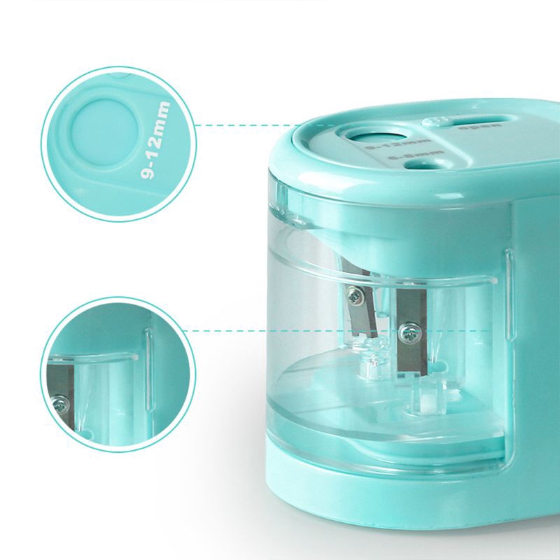 ST❀ Electric Pencil Sharpener Innovative Automatic Smart Double Hole School Office Stationery Student