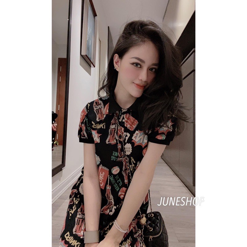 BÁN SỈ VÁY POLO HÌNH COCA CHO NỮ