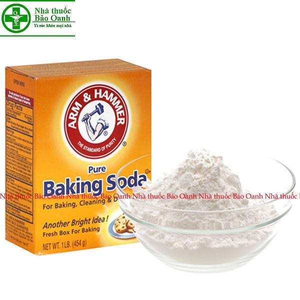 Bột Baking Soda đa công dụng cho mọi gia đình, muối nở, làm bánh, tẩy trắng - Hộp 454g