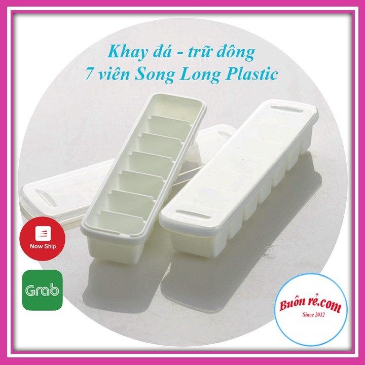 Combo 2 Khay Đựng Đồ Đông Ăn Dặm Cho Bé- Khay Đá Có Nắp Song Long Siêu_Rẻ - 00177