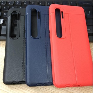 [ Ảnh thật ] Ốp lưng silicon Xiaomi Mi Note 10, Mi Note 10 Pro giả da chống sốc Auto Focus