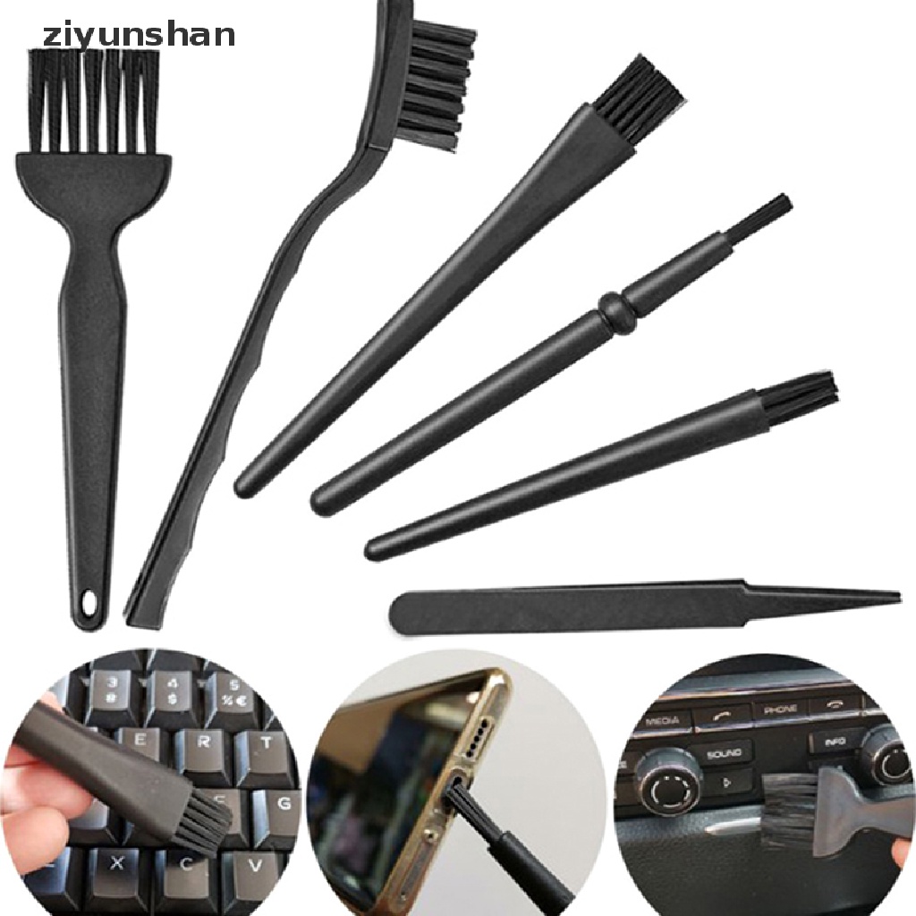 1 Bộ 6 Bàn Chải Làm Sạch Chống Tĩnh Điện Cho Điện Thoại, Máy Tính Bảng