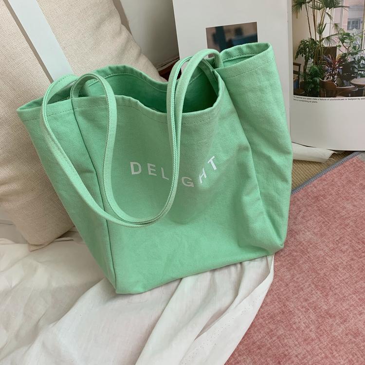 � Neon074 Túi vải Túi tote Túi xách vải Đơn vai Kiểu dáng Thư phong cách di động cho Văn phòng tại nhà
