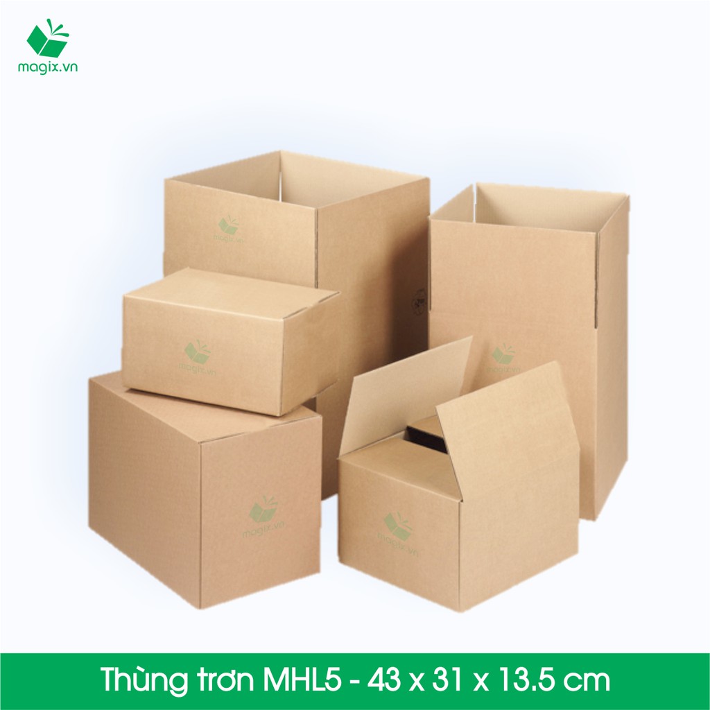 20 Thùng hộp carton - Mã MHL5 - Kích thước 43x31x13,5 cm