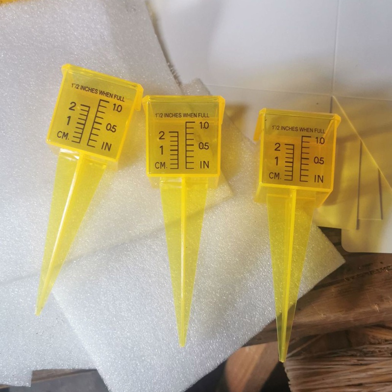Đồng Hồ Đo / Vòi Phun Nước Mưa Miệng Rộng Bằng Nhựa Màu Vàng Sáng Nâng Cấp Dành Cho Vườn Nhà