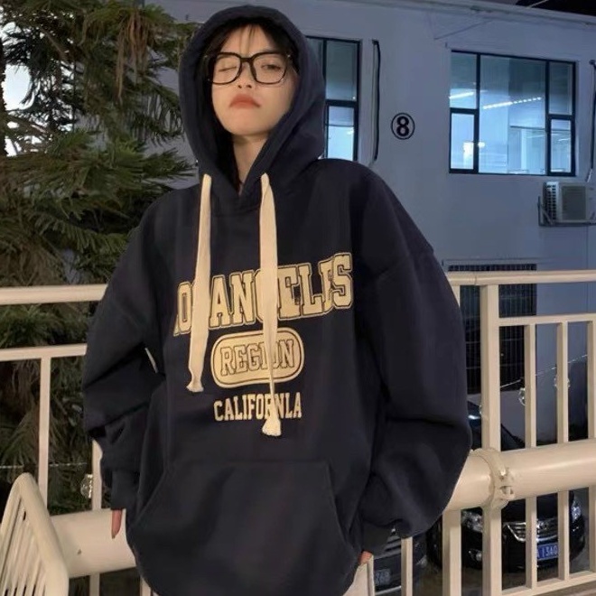 Áo Khoác Hoodie Nỉ Có Mũ Form Rộng LOSANGFLES Unisex Nam Nữ Ulzzang | BigBuy360 - bigbuy360.vn