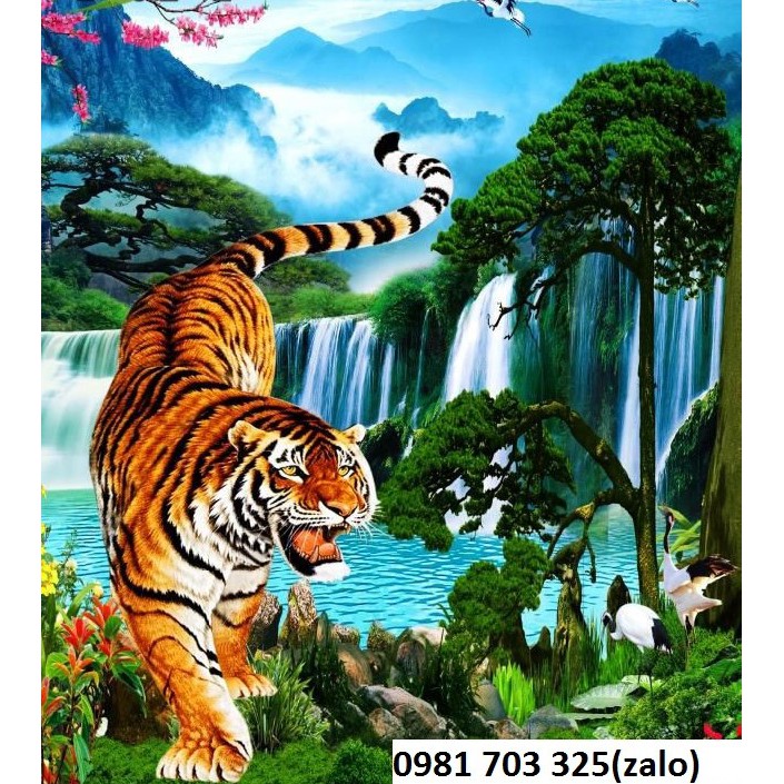 Tranh Gạch - Tranh Gạch 3D Phong Thủy Hổ Xuống Núi | Shopee Việt Nam