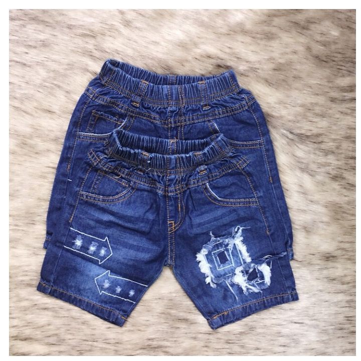 Quần Jean bé trai size 11-20kg. Chất liệu jean lưng thun co giãn thoải mái cho bé vận động - Tomchuakids