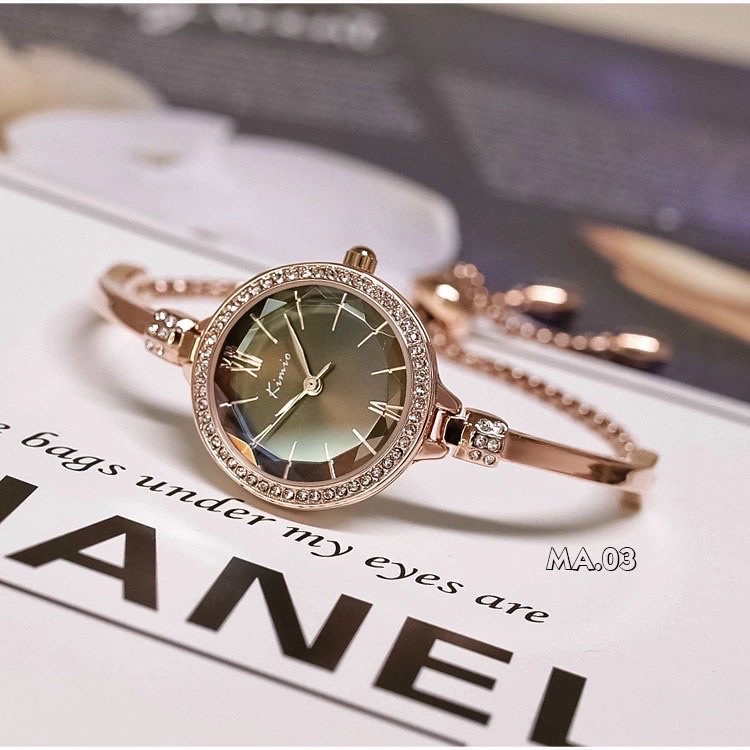 Đồng hồ thời trang nữ Kimio 6416 dạng lắc dây rút điệu đà sang trọng, FULL BOX 100% CAM KẾT.