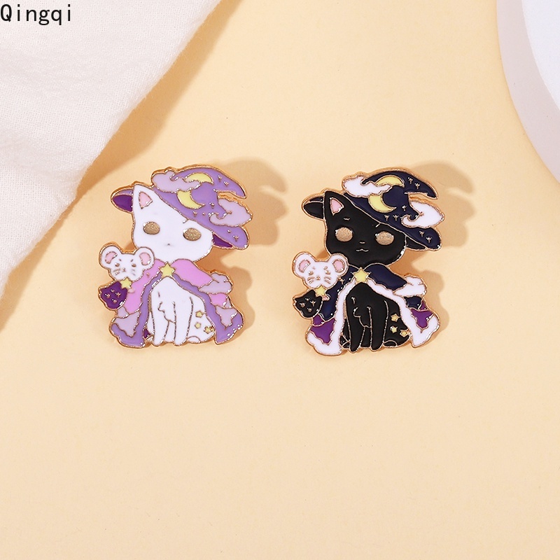 Ghim cài áo Miss Zoe hình chú mèo phù thủy đáng yêu