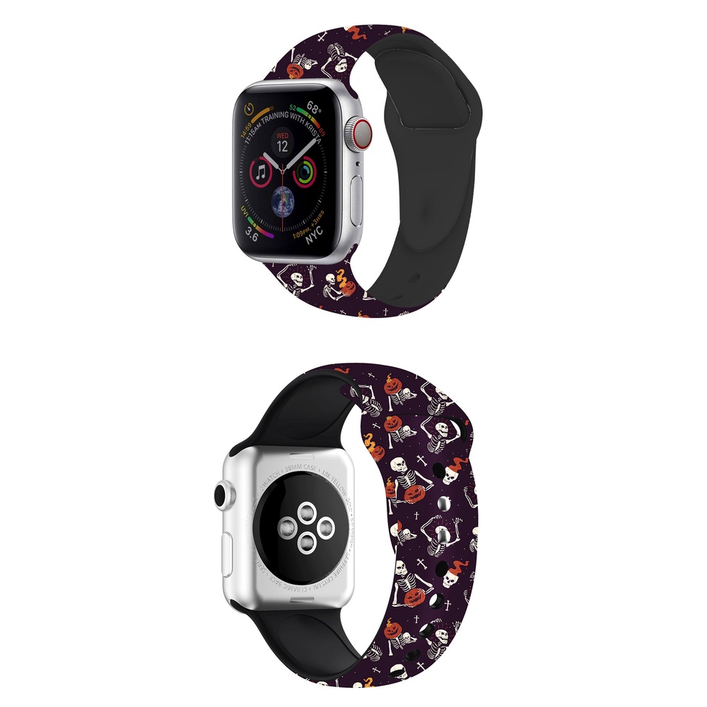 Dây Đeo Đồng Hồ Bằng Silicone 45mm 41mm 44mm 40mm 38mm 42mm Iwatch 8 7 6 SE 5 4 3 2
