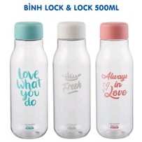 Bình nước nhựa Lock&amp;Lock Milky dung tích 500ml BPA Free HAP654