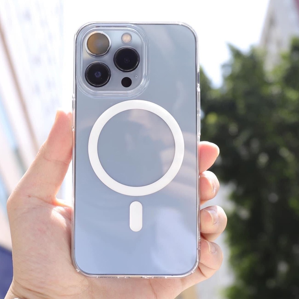 Ốp lưng hỗ trợ sạc không dây, trong suốt, chống ố cho iPhone Xsmax, 11Promax, 12Promax, 13Promax, 14Promax