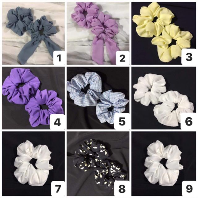 Combo 10 Đồ Cột Tóc Scrunchies