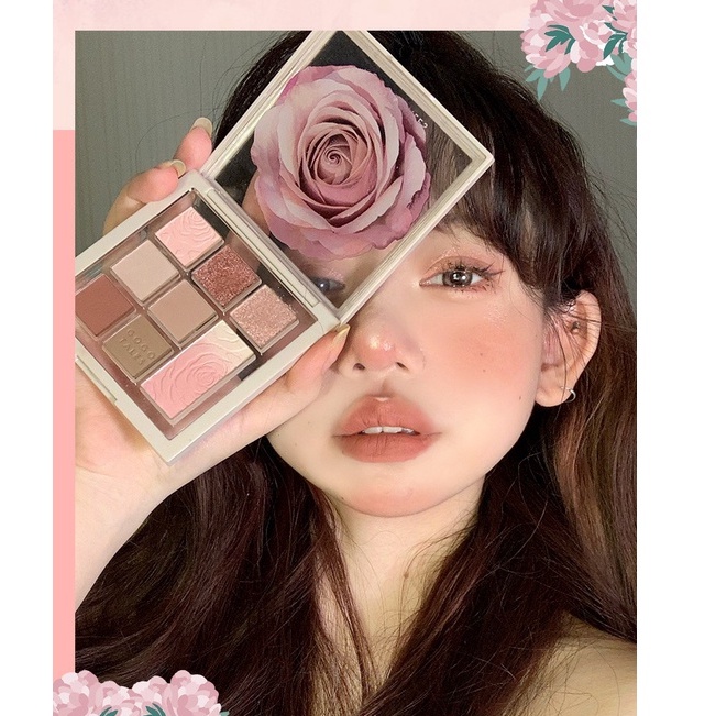 Bảng Phấn Mắt 8 Ô GOGO TALES Clouds Rose Flower Dreams GT364 - GOGOTALES