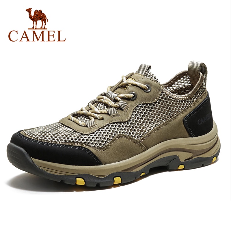 Giày thể thao camel chất liệu da bò chống trượt thoáng khí thời trang nam