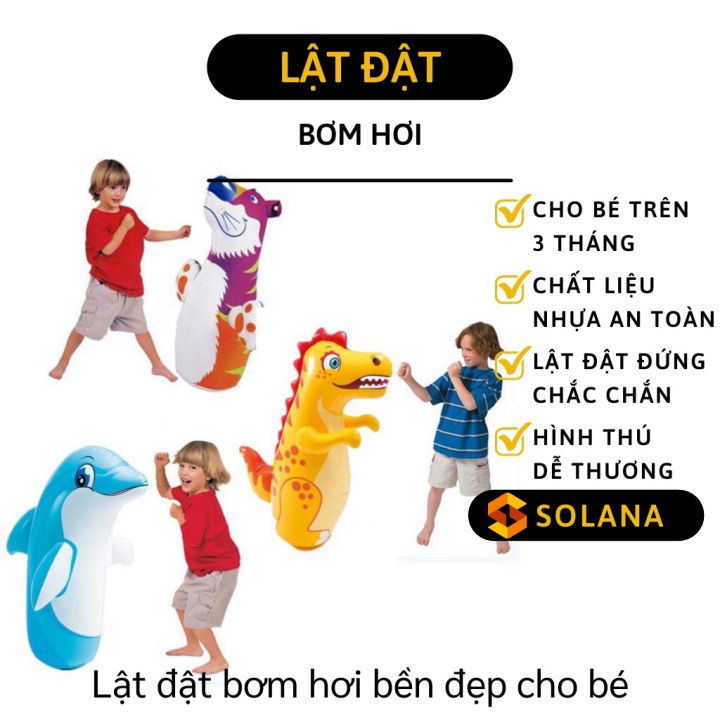 Lật Đật Bơm Hơi - Boxing Lật Đật Đấm Bốc, Đáy Rỗng, Chất Liệu Bền Đẹp 6708