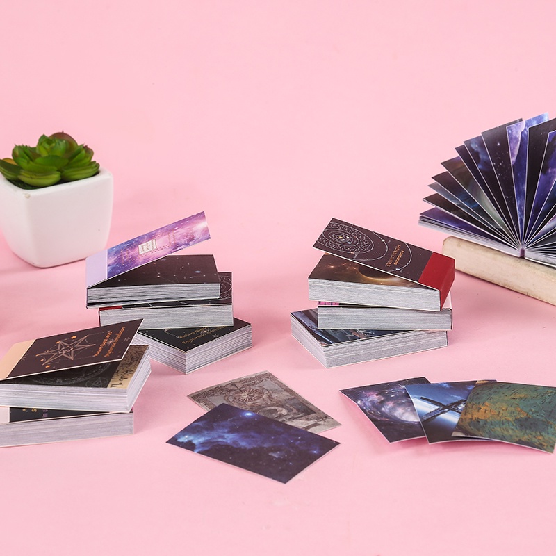 Bộ 50 Sticker Trang Trí Sổ Tay/Sổ Tay Hình Bầu Trời Sao Mini DIY