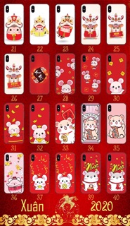 Ốp lưng tết canh tý in nổi 4D
