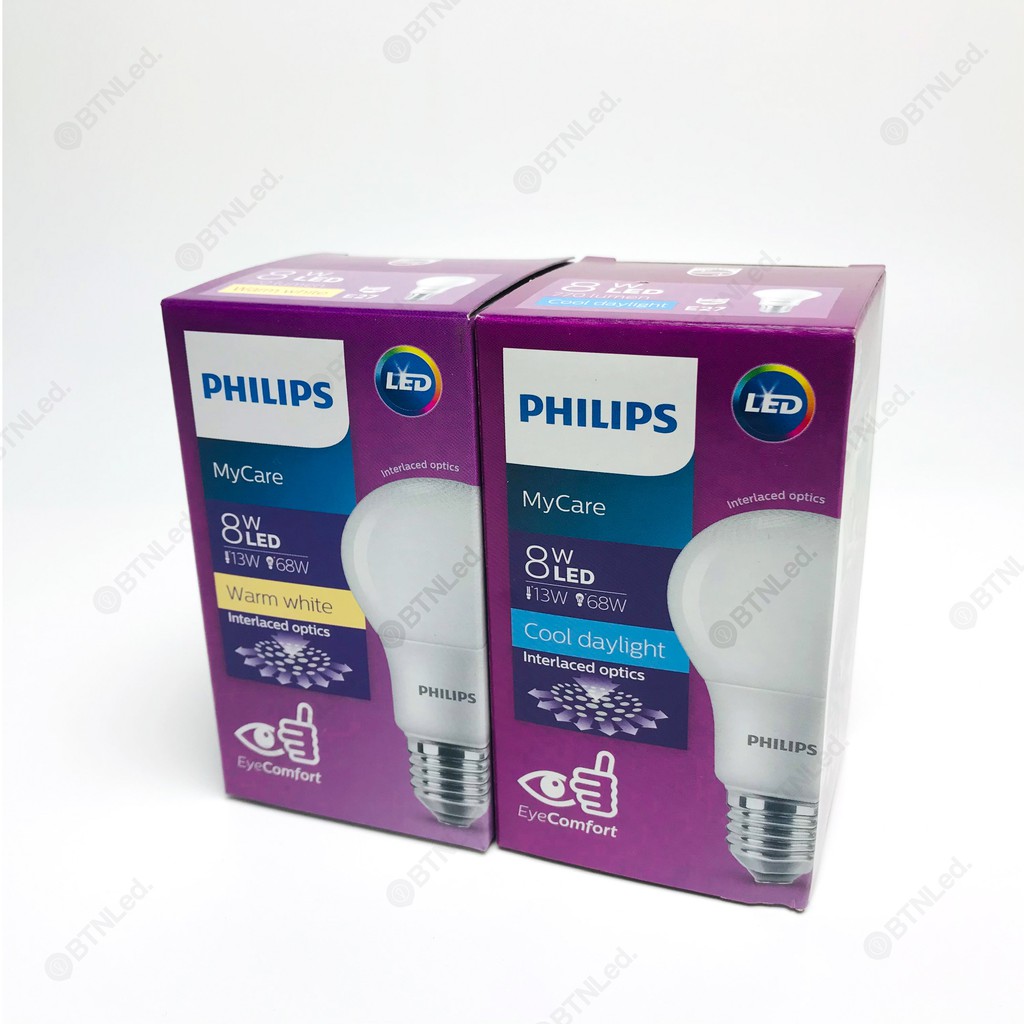 Bóng đèn PHILIPS LED Bulb MyCare E27 A60 - [HÀNG CHÍNH HÃNG] - Êm dịu cho mắt