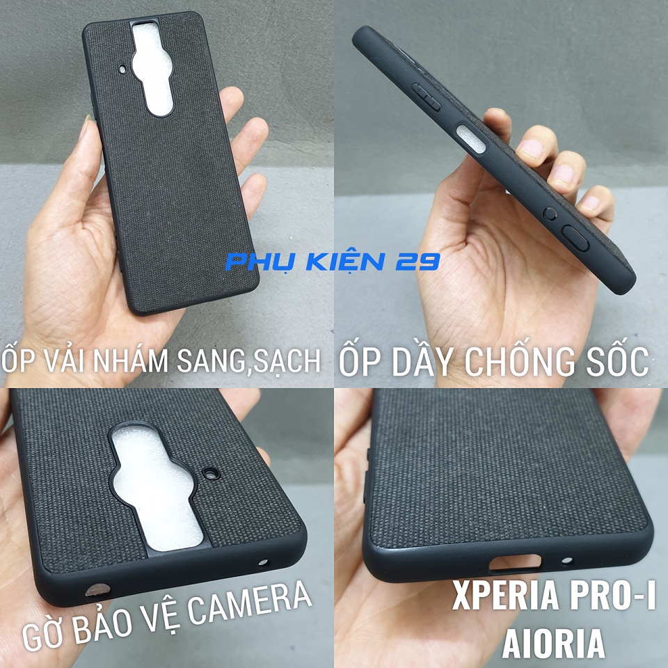 Ốp lưng chống sốc, chống va đập lưng vải cao cấp AIORIA