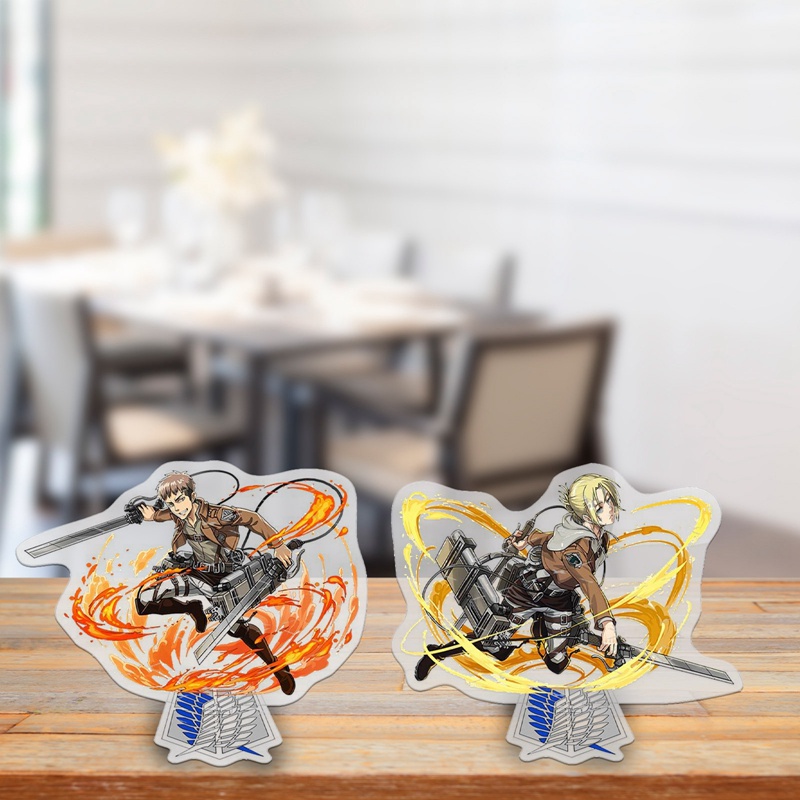 Giá Đỡ Mô Hình Nhân Vật Attack On Titan Bằng Acrylic Độc Đáo Trang Trí Bàn Làm Việc