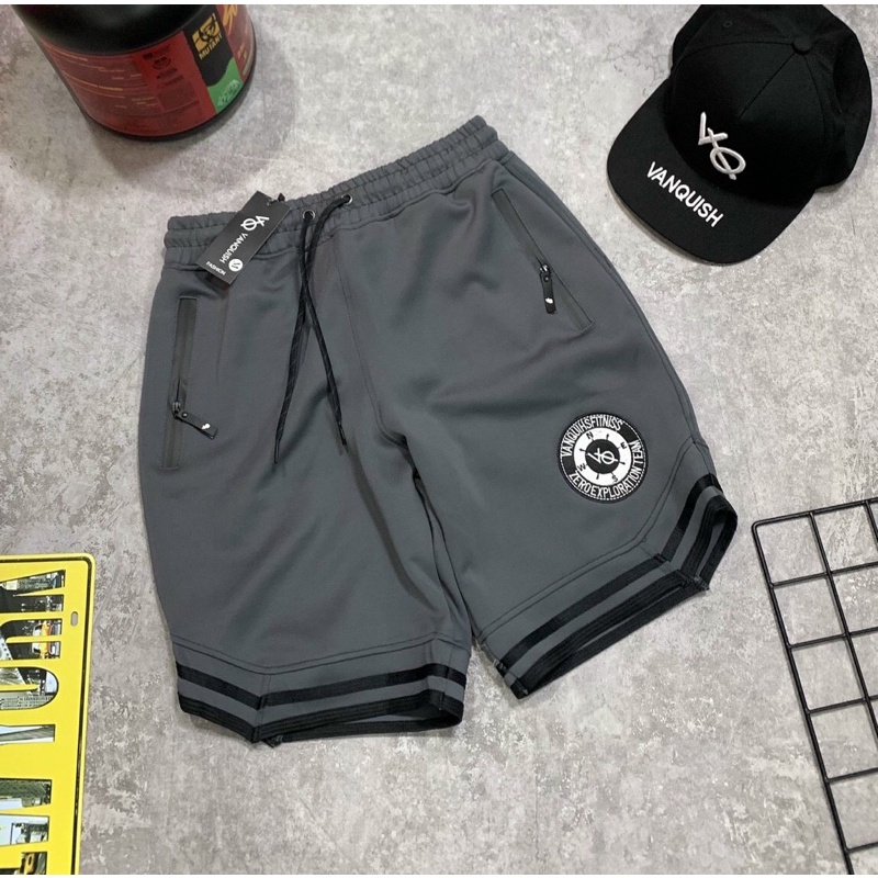 [SALE SÔC] quần short gym nam VANQUISH, quần đùi nam cực chất