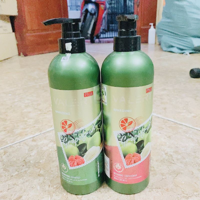 COMBO Dầu gội xả bưởi Valert Grapefruit chống rụng tóc - phục hồi