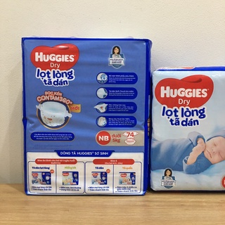 Tã dán sơ sinh Huggies NB74