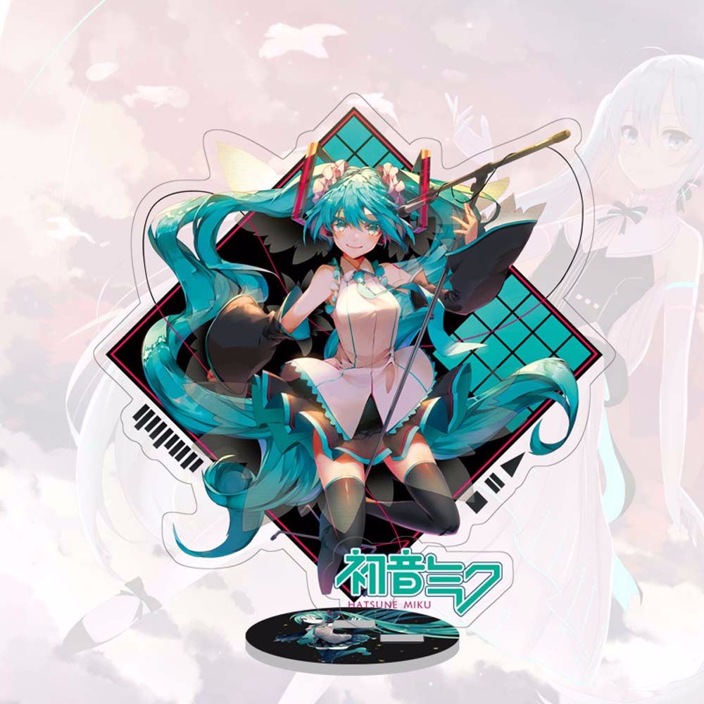 Mô hình đứng acrylic thiết kế nhân vật hoạt hình Hatsune Miku