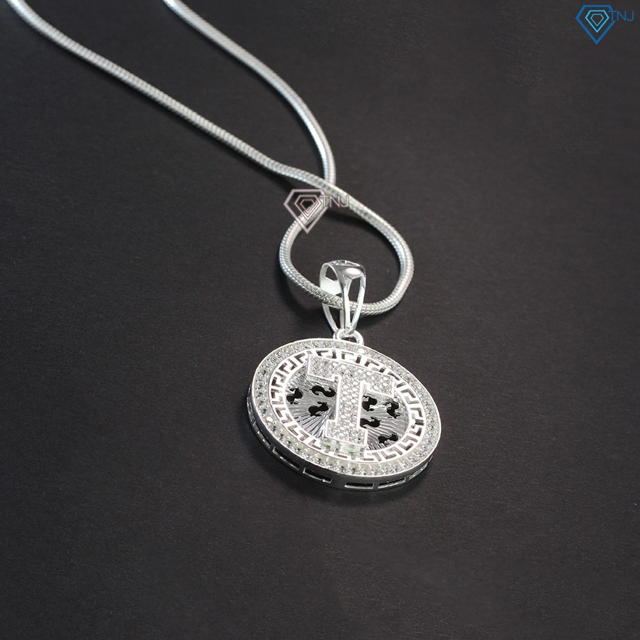 Mặt dây chuyền chữ T cho nam đính đá DCA0031 Trang Sức TNJ