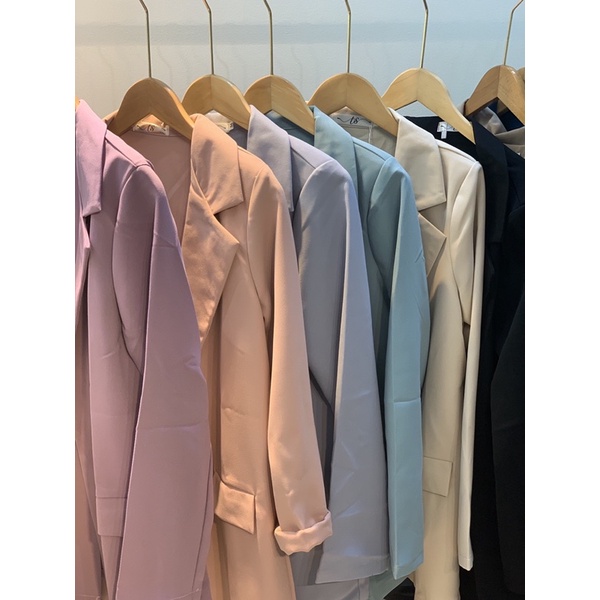 Áo Blazer 1 lớp túi nắp - Chuẩn Style ULZZANG- Ảnh thật cuối