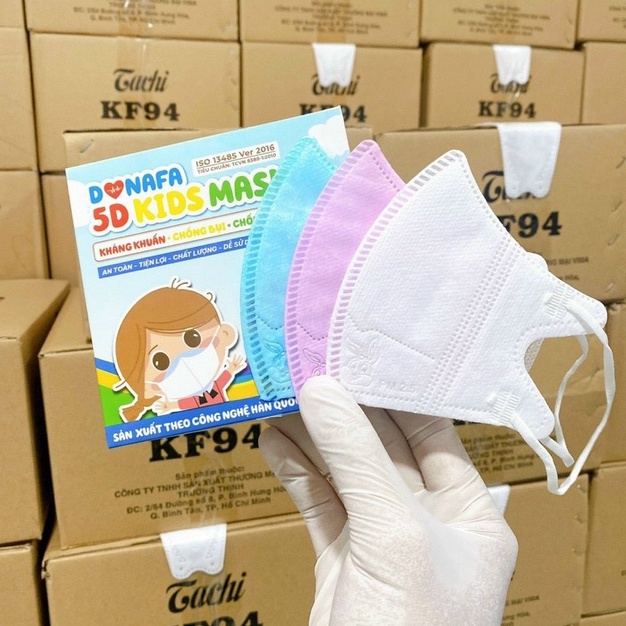 Chính hãng - Khẩu trang 3D trẻ em Tulips sử dụng công nghệ dập nhật ( 3D mask kids ) - Mẫu mới