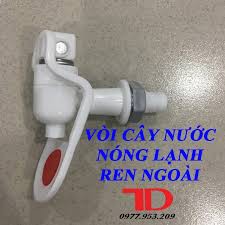 Vòi nhựa bình lọc nước uống, vòi cây nước nóng lạnh ren ngoài
