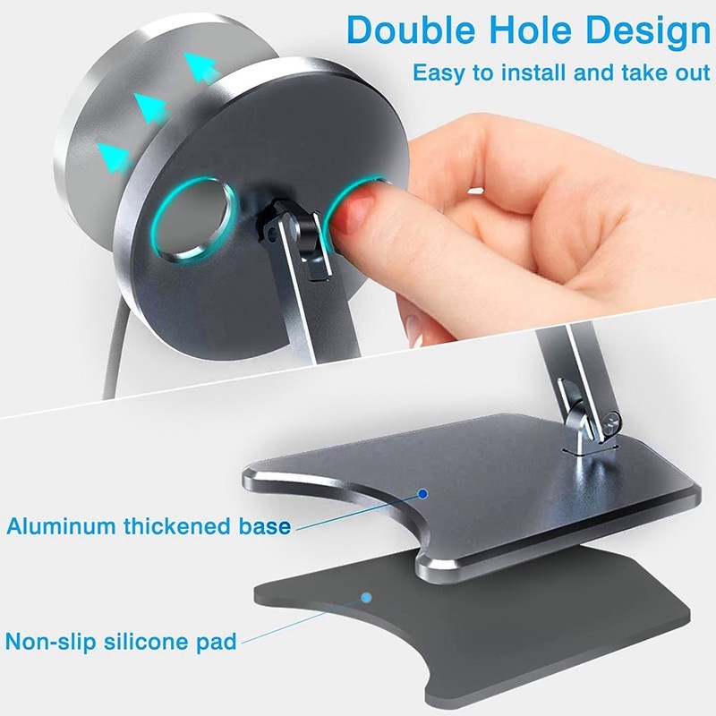 Giá Đỡ Điều Chỉnh Góc Để Bàn Bằng Silicon Di Động Có Thể Gập Gọn Cho Magsafe