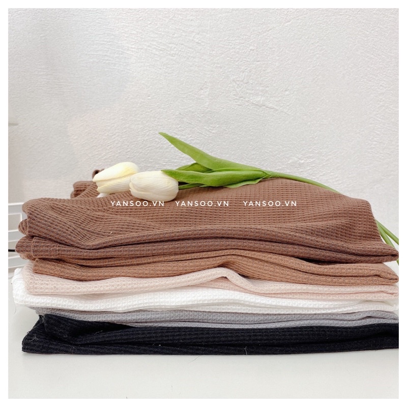 Áo thun trơn coton cộc tay from rộng , áo T - Shirt basic bảng màu pastel chất xốp Quảng Châu cực xinh by YANSOO