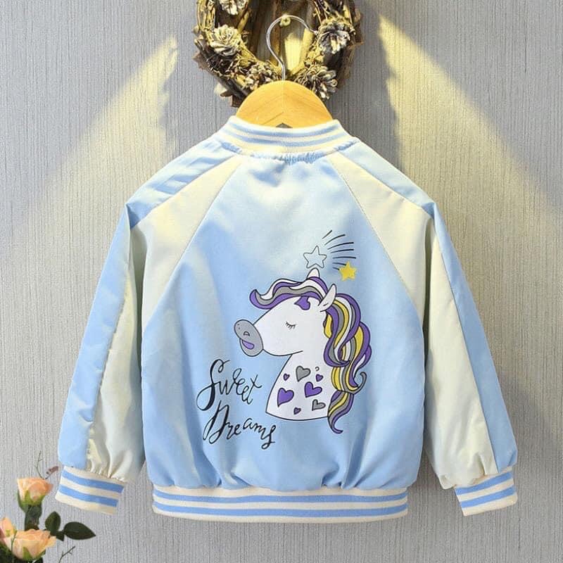 Áo bomber gió bé gái