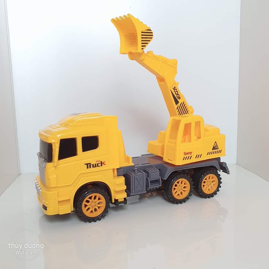 Đồ chơi xe cẩu múc, xe bồn cho bé