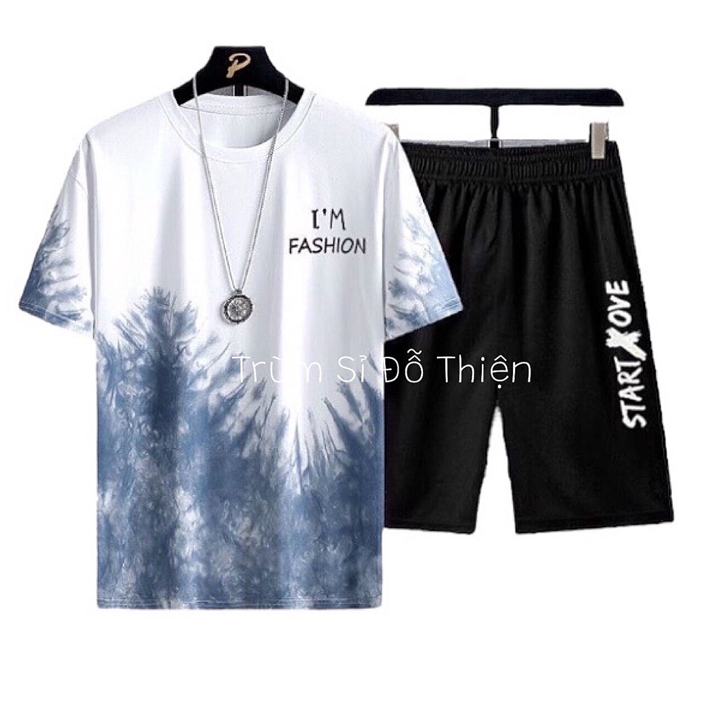 ĐỒ BỘ NAM THUN LẠNH  FREESHIP  BỘ THỂ THAO TẬP GYM I'M FASHION CỎ CÂY TẬP GYM MẶC NHÀ NAM NỮ PHONG CÁCH TRẺ TRUNG