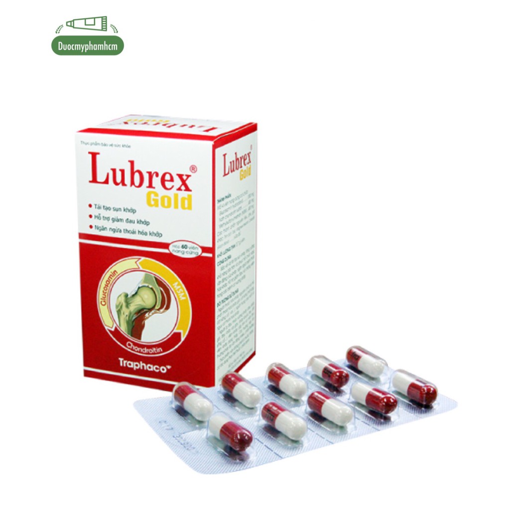 Lubrex Gold – Giúp Bảo Vệ Và Tái Tạo Sụn Khớp, Ngăn Ngừa Thoái Hóa Khớp, Giảm Đau Và Chống Viêm Cơ Xương Khớp