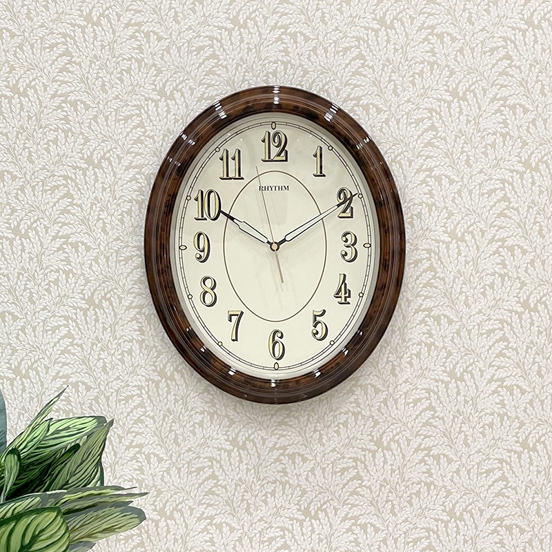 Đồng hồ treo tường Nhật Bản Rhythm CMG712NR06 Kt 32.2 x 39.0 x 5.3cm, 900g Vỏ nhựa. Dùng Pin.