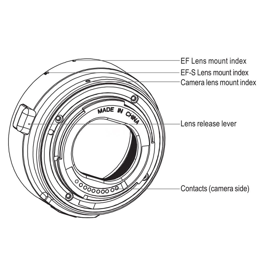 Vòng lấy nét tự động viltrox Auto Focus EF-S cho máy ảnh Canon EF EF-S