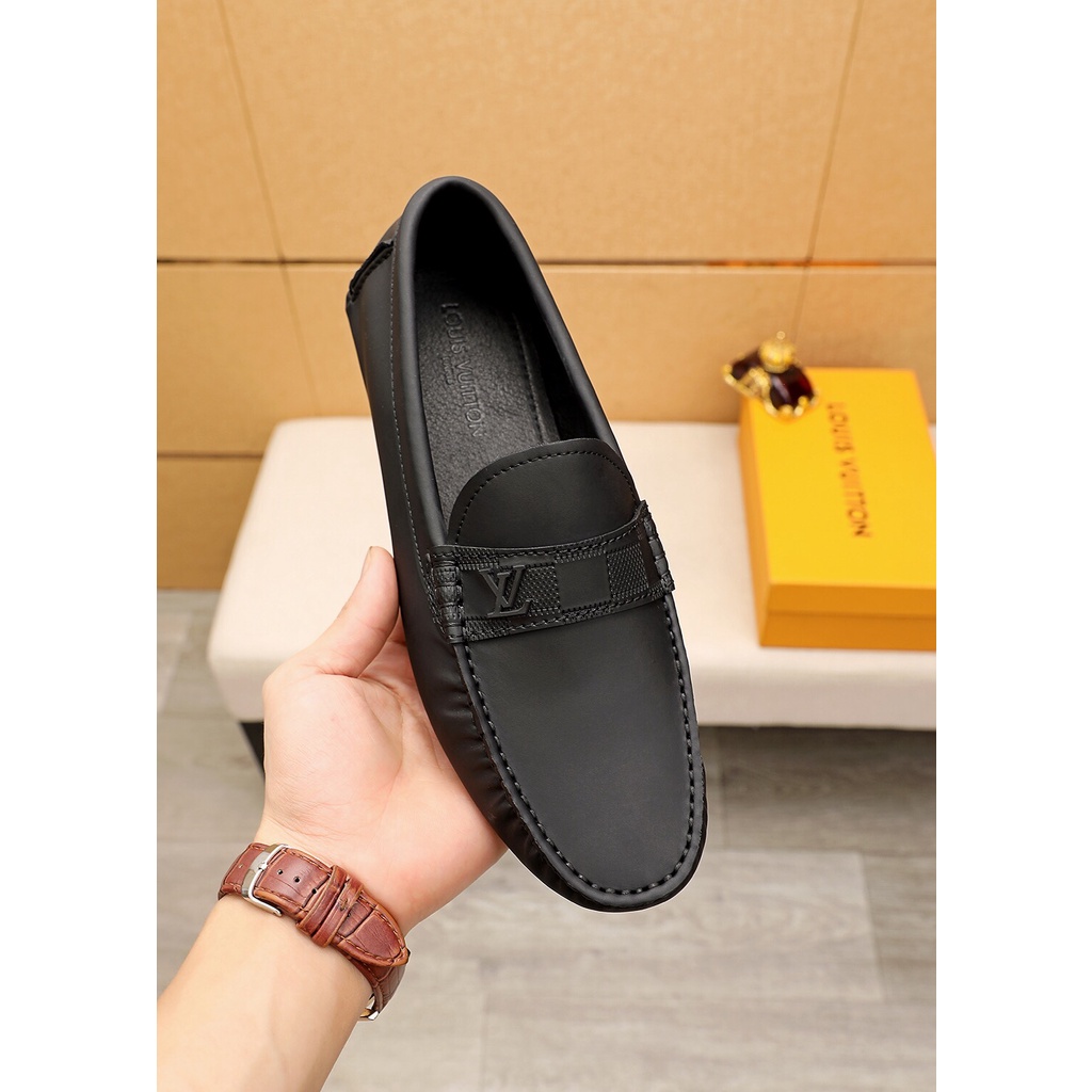 Giày lười nam da thật cao cấp Louis Vuitton LV thiết kế đơn giản mang đến sự lịch lãm