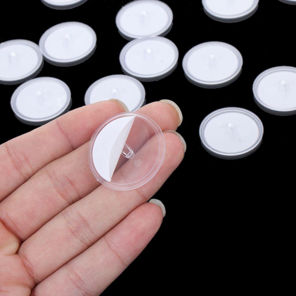 CONOPERY Set 20 / 40 / 60 Móc Dán Tường Bằng PVC Trong Suốt Cho Nhà Bếp / Phòng Tắm