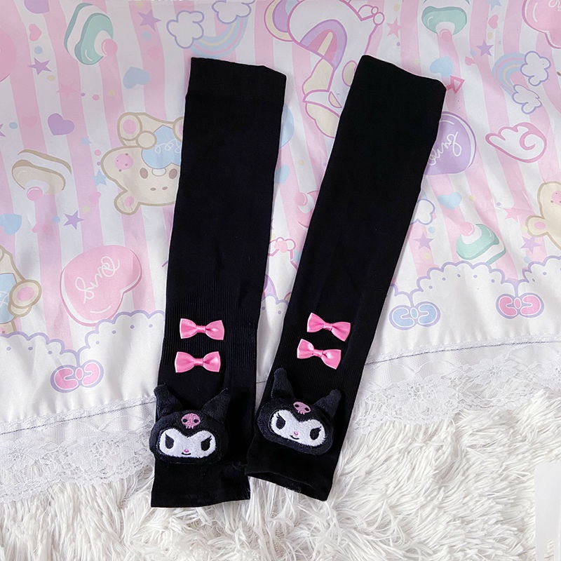 1 Cặp Găng Tay Chống Nắng UV Chống Muỗi Họa Tiết Melody Dễ Thương
